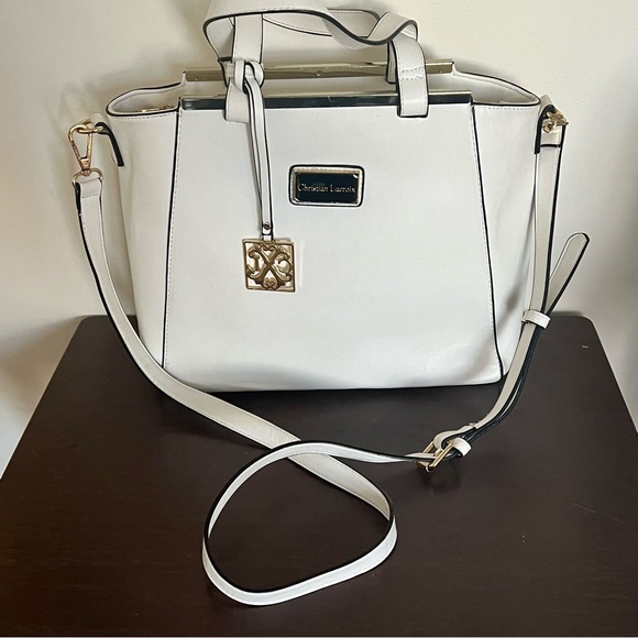Christian Lacroix Bags Christian Lacroix White Satchel Handbag Euc